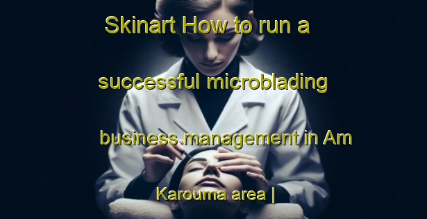 Skinart How to run a successful microblading business management in Am Karouma area | MicrobladingTraining | MicrobladingClasses | SkinartTraining-Chad